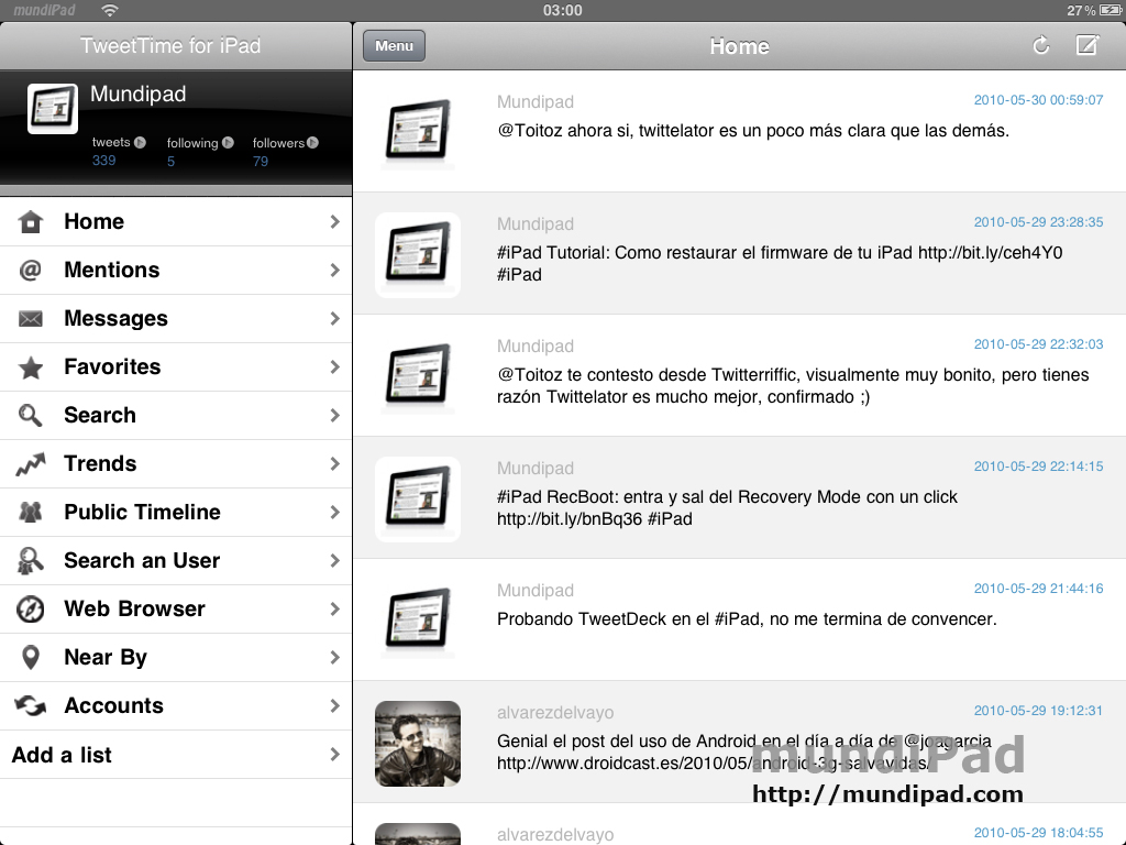 TweetTime-iPad2
