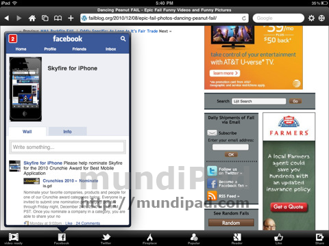 Skyfire-iPad-Facebook.