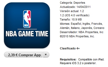 NBA Game Time iTunes