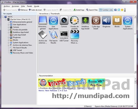 Install app con iFunBox