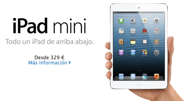 Precios del nuevo iPad mini de Apple