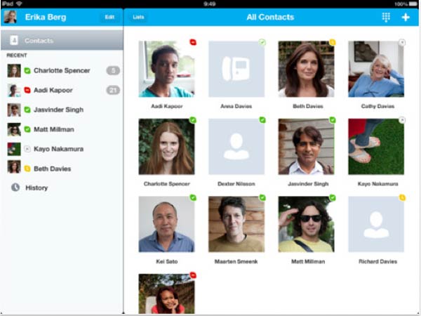 Skype para iPad