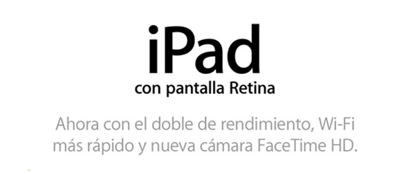 Nuevo iPad de cuarta generación