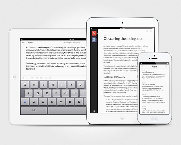 Poster la mejor forma de bloguear desde el iPad