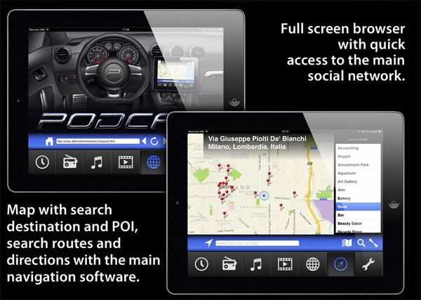 Video de la aplicación Podcar para iPad