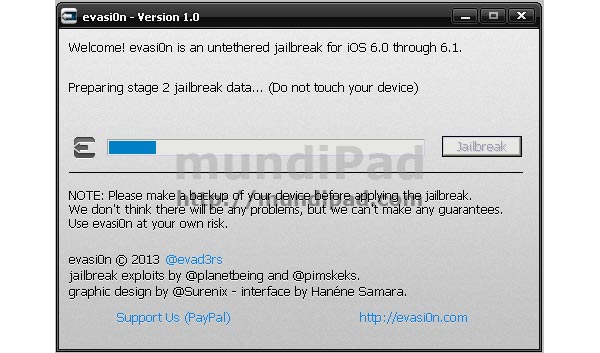 Tutorial del Jailbreak del iPad con iOS 6.0 o 6.1 con evasi0n