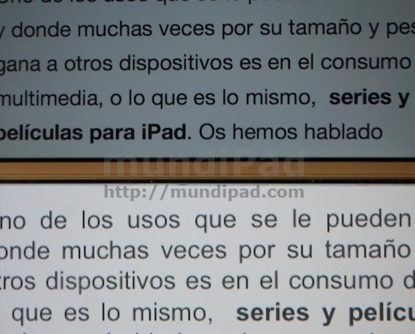 resoluciones y pulgadas de los iPad