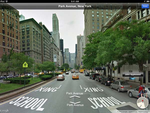 Street View para iPad