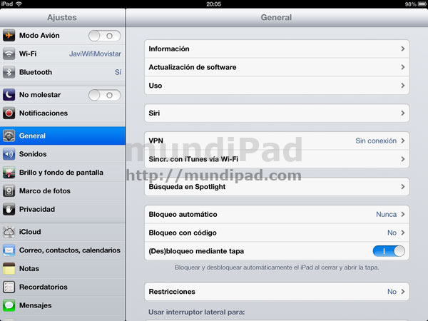 bloquear las compras in-app desde el iPad