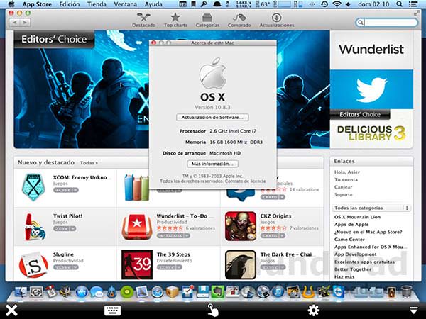 OS X Mountain Lion en un iPad