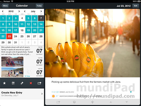 Análisis de Day One, un diario digital en el iPad