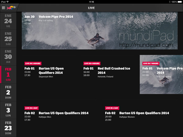 Red Bull TV llega al iPad