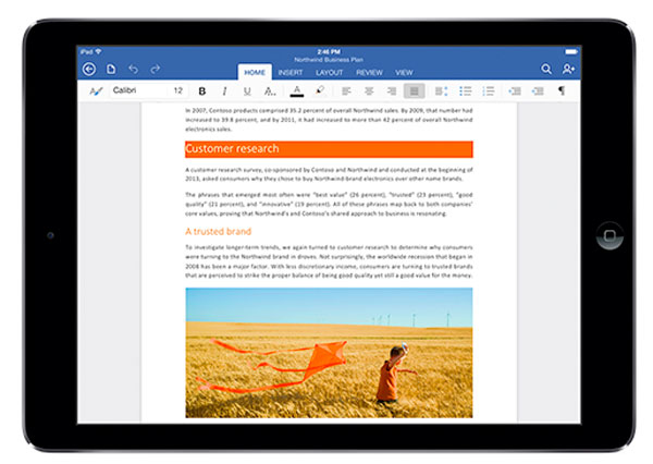 Ya podemos descargar MicroSoft Office para iPad gratis para lectura