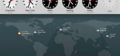 Reloj Mundial iPad iOS6